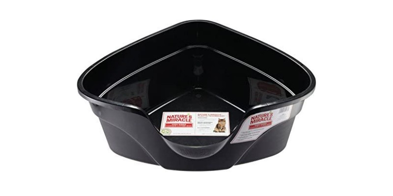 Nature's Miracle Advanced High-Sided Corner Litter Box