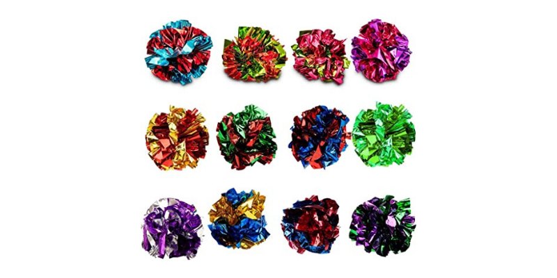 SunGrow Mylar Crinkle Balls